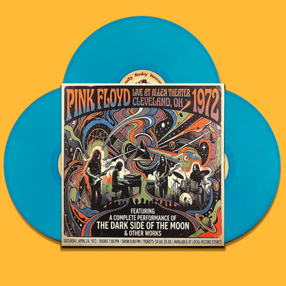 PINK FLOYD 3xLP Allen Theater, Cleveland 1972 (Celestial Blue Colour 350 Copies)