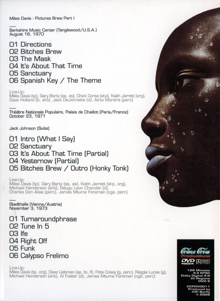 MILES DAVIS DVD Pictures Brew Part I (Digipack)