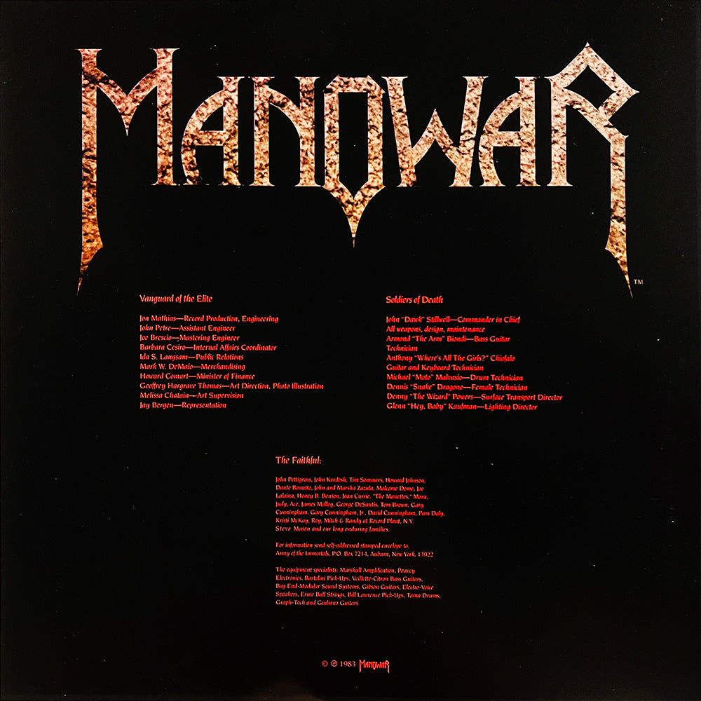 MANOWAR LP Into Glory Ride (Red Marbled Coloured Vinyl) with Insert
