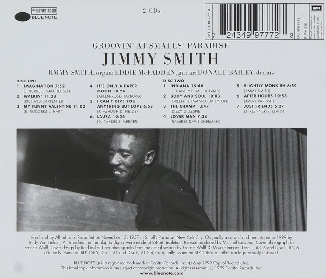 JIMMY SMITH CD House Party (RVG Remaster)