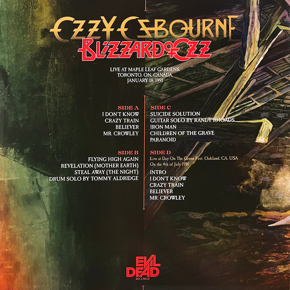OZZY OSBOURNE 2xLP Tour of Canada 81' (Red Coloured Vinyls)