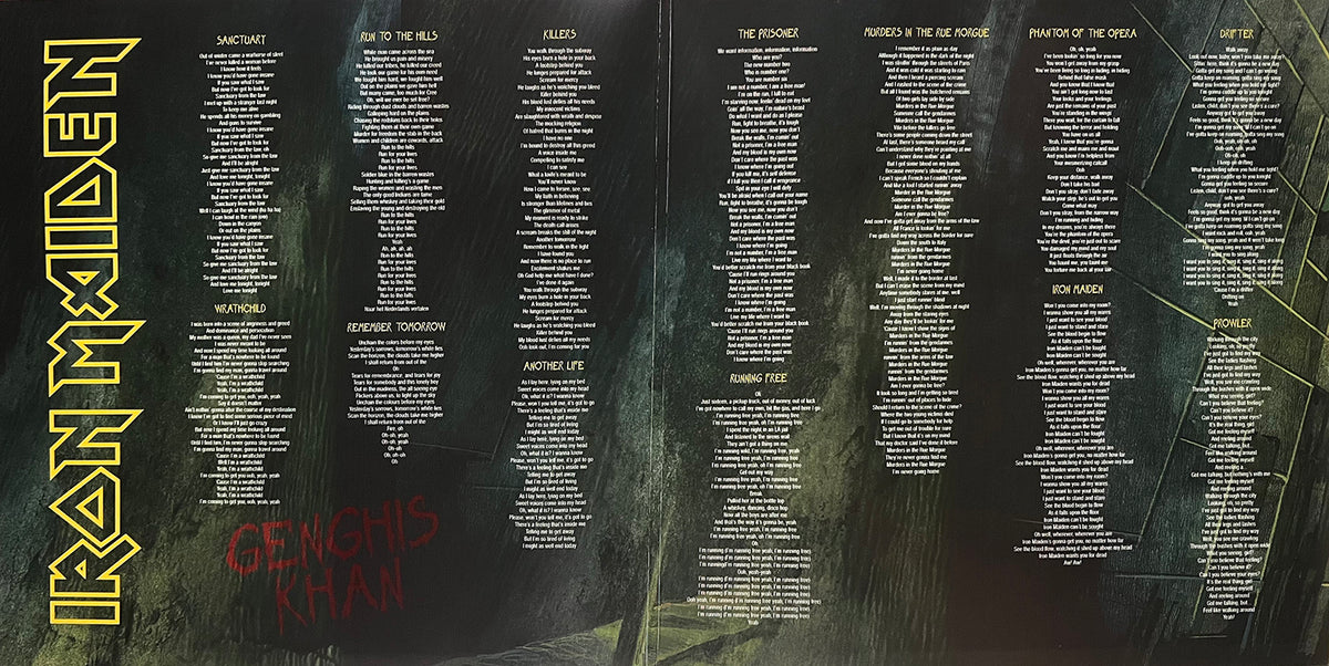 IRON MAIDEN 2xLP Genghis Khan Tour (Lime Coloured Vinyls)