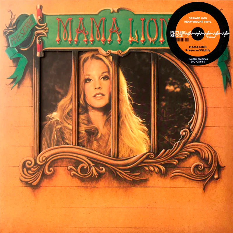 MAMA LION LP Preserve Wildlife (Psychedelic Blues) Orange Colour Gimmick Cover