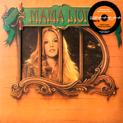 MAMA LION LP Preserve Wildlife (Psychedelic Blues) Orange Colour Gimmick Cover