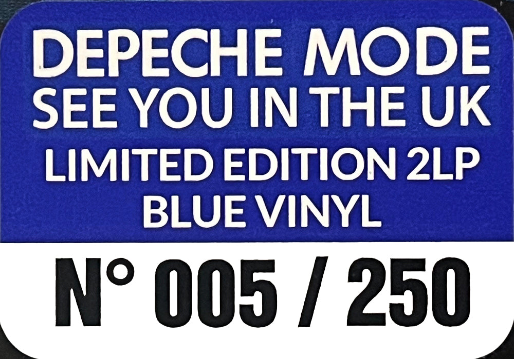 DEPECHE MODE 2xLP See You In The Uk (Blue Coloured 250 Numbered Copies)