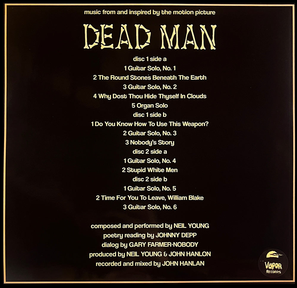 NEIL YOUNG 2xLP Dead Man Ost (Gold Coloured Vinyls with Poster)