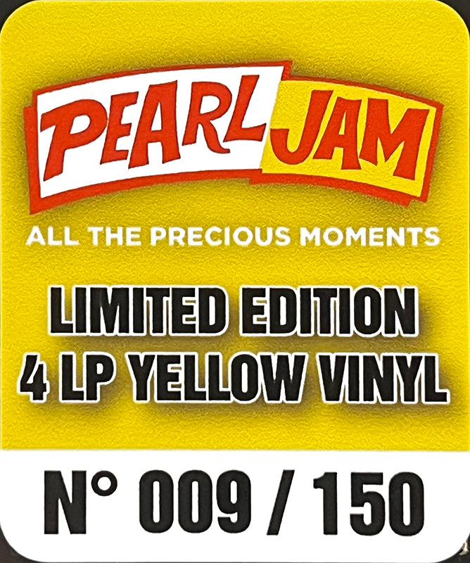 PEARL JAM BOX SET 4xLP All The Precious Moments (Yellow 150 Numbered Copies)