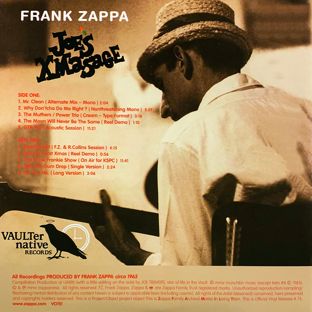 FRANK ZAPPA LP Joe's XMasage + Poster