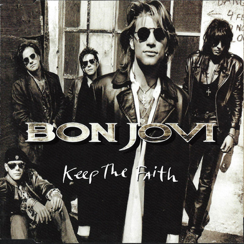 BON JOVI CD-Single Keep The Faith (Promo hole punch in bar code)