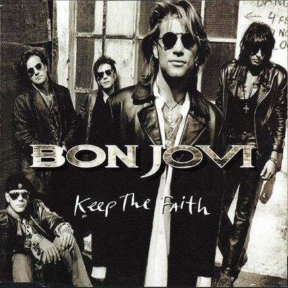 BON JOVI CD-Single Keep The Faith (Promo hole punch in bar code)