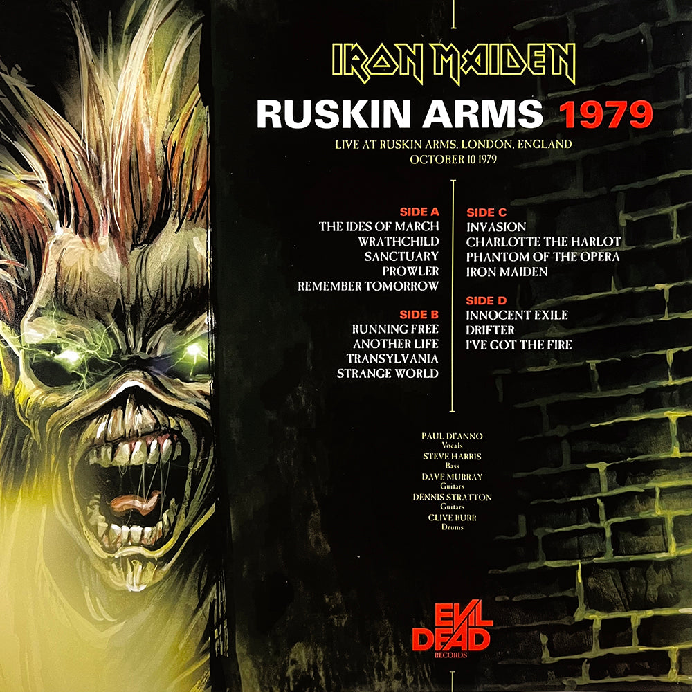 IRON MAIDEN 2xLP Ruskin Arms 1979 (Red Translucid Coloured Vinyls)
