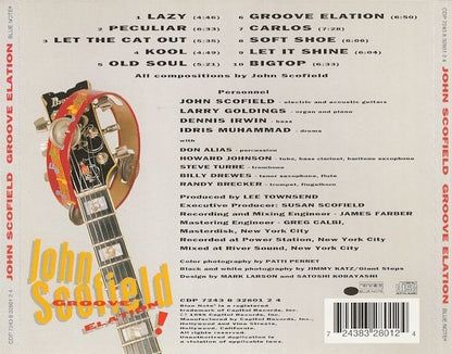 JOHN SCOFIELD CD Groove Elation