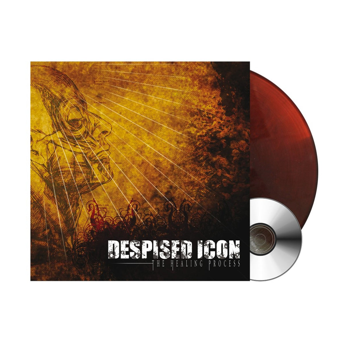 DESPISED ICON LP+CD The Healing Pocess (Transparent Dark Amber Coloured)