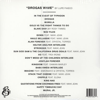 LUPE FIASCO 3xLP Drogas Wave