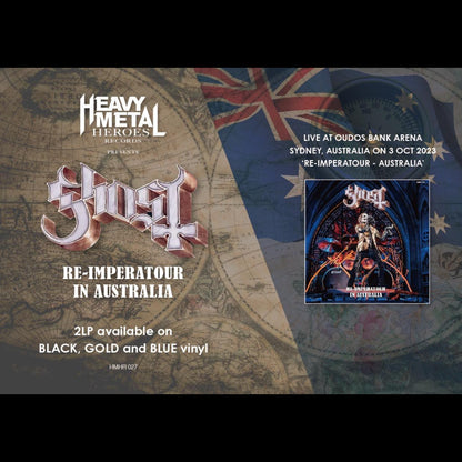 GHOST 2xLP Re-imperatour in Australia (Blue Translucid Coloured Vinyls) + Poster