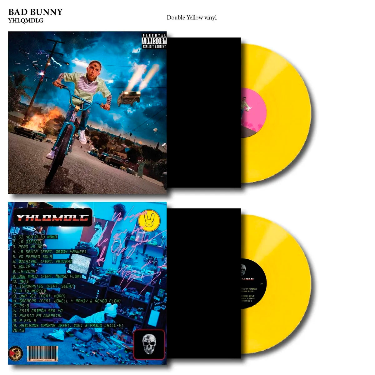 BAD BUNNY 2xLP YHLQMDLG (Yellow Coloured Vinyls)