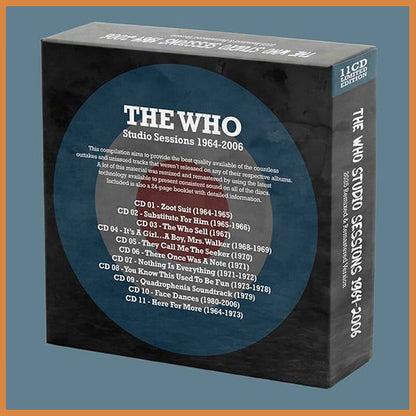 THE WHO 11xCD BOX SET Studio Sessions 1964 - 2006 (200 Numbered Copies)
