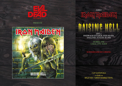IRON MAIDEN 2xLP Raising Hell (Green Marble Coloured Vinyls)