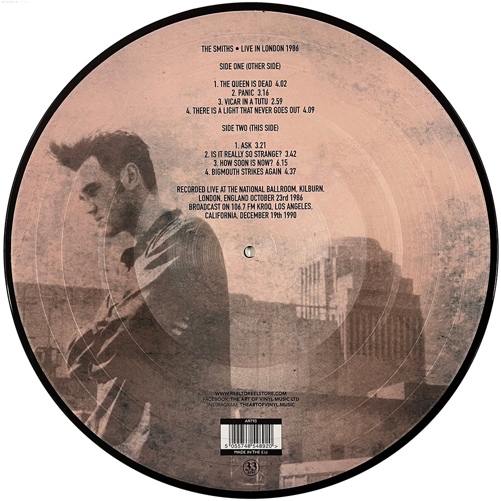 THE SMITHS LP Live In London 1986 (Picture Disc)