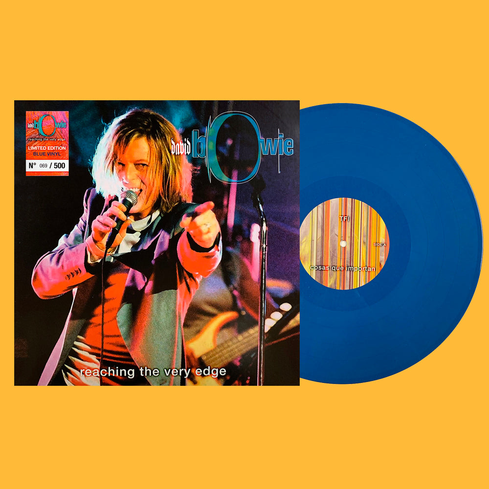 DAVID BOWIE LP Reaching The Very Edge (Blue Coloured Vinyl) Live in Spain
