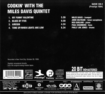 MILES DAVIS CD Cookin' With The Miles Davis Quintet (Digipack)
