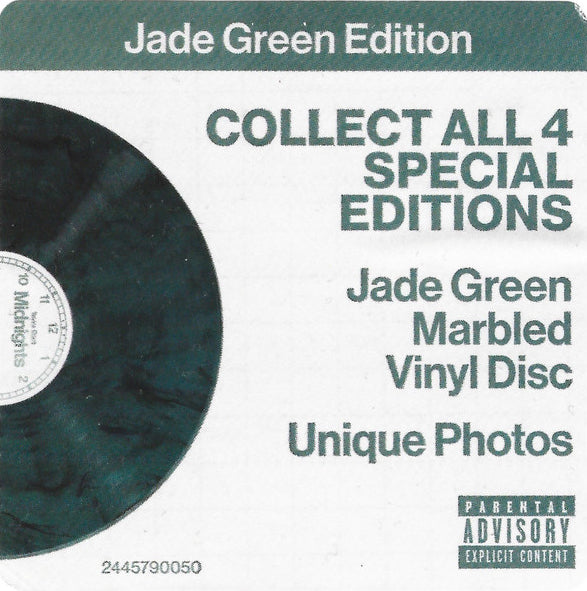 TAYLOR SWIFT LP Midnights (Jade Green Marbled Coloured Edition)