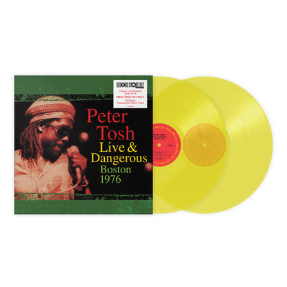 PETER TOSH 2xLP Live and Dangerous: Boston 1976 (Translucent Yellow) RSD 2023