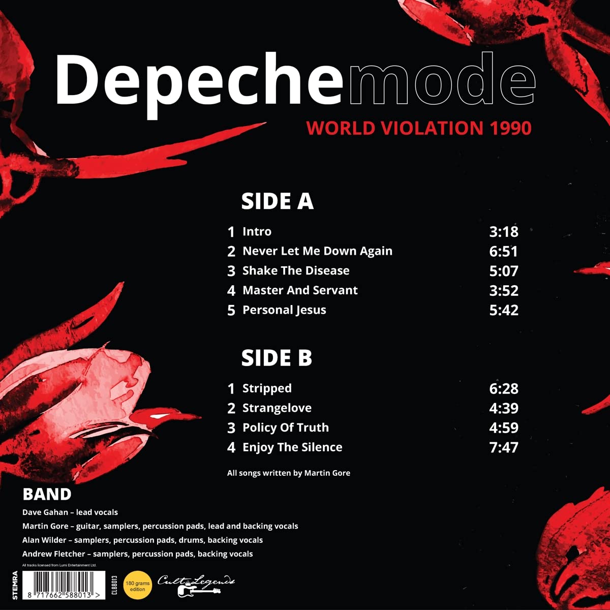 DEPECHE MODE LP World Violation 1990 (Live) 180 Grams Edition