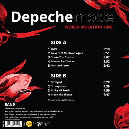 DEPECHE MODE LP World Violation 1990 (Live) 180 Grams Edition
