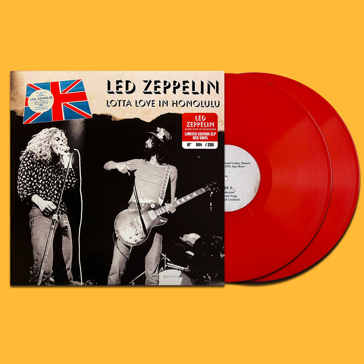 LED ZEPPELIN 2xLP Lotta Love In Honolulu (Red Colour Vinyl) 200 Numbered Copies