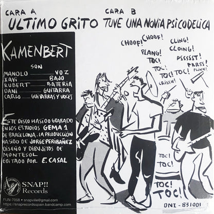 KAMENBERT 7" Último Grito / Tuve Una Novia Psicodelica