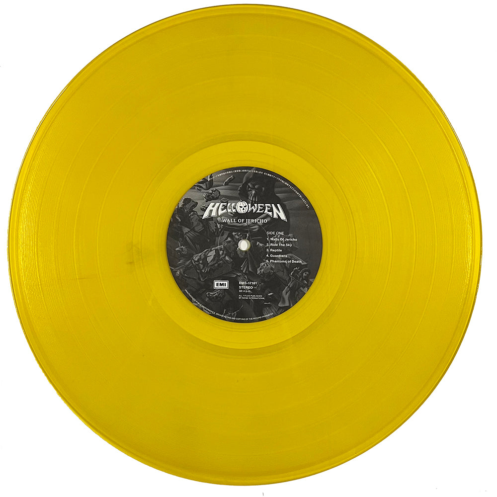 HELLOWEEN LP Walls Of Jericho (Yellow Translucid Colour) with OBI