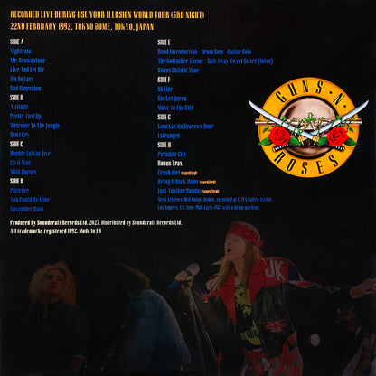 GUNS AND ROSES 4xLP BOX SET The Legendary Tokyo Night 1992 (Grey Marbled Colour)