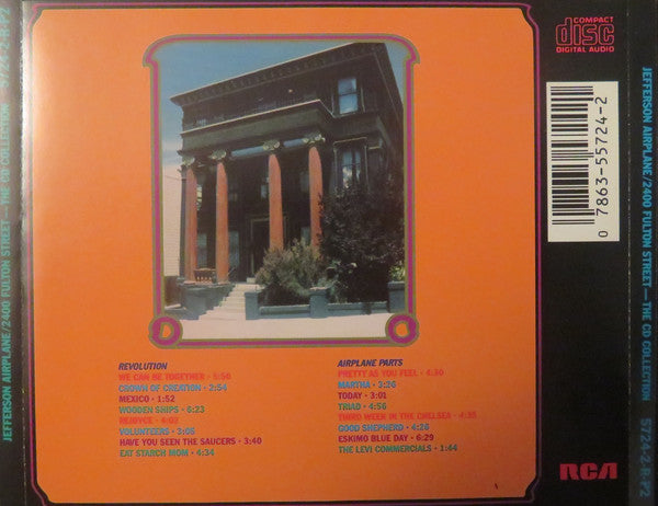 JEFFERSON AIRPLANE 2xCD 2400 Fulton Street