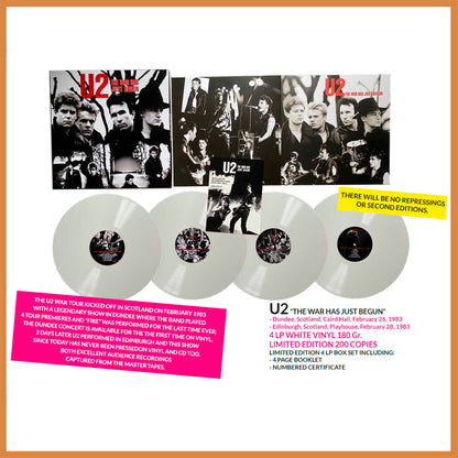 U2 BOX SET 4xLP The War Has Just Begun (White Coloured Numbered 200 Copies)