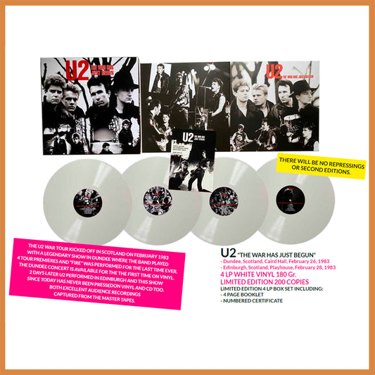 U2 BOX SET 4xLP The War Has Just Begun (White, Numbered Edition of 200 Copies)