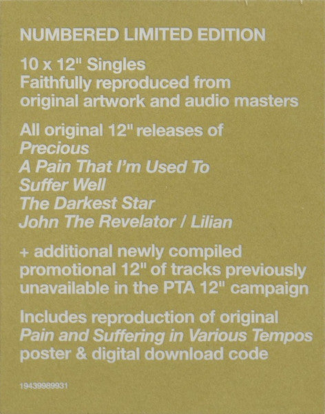 DEPECHE MODE BOX SET 10xMAXI-LP Playing The Angel | The 12" Singles