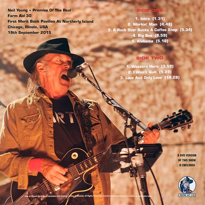 NEIL YOUNG LP Farm Aid 2015 (Red Coloured Vinyl) + DVD