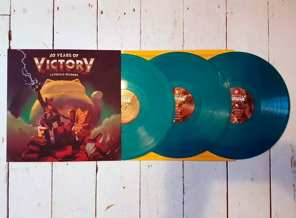 VARIOUS 3xLP 20 Years Of Victory (Blue Marble Coloured Vinyl)