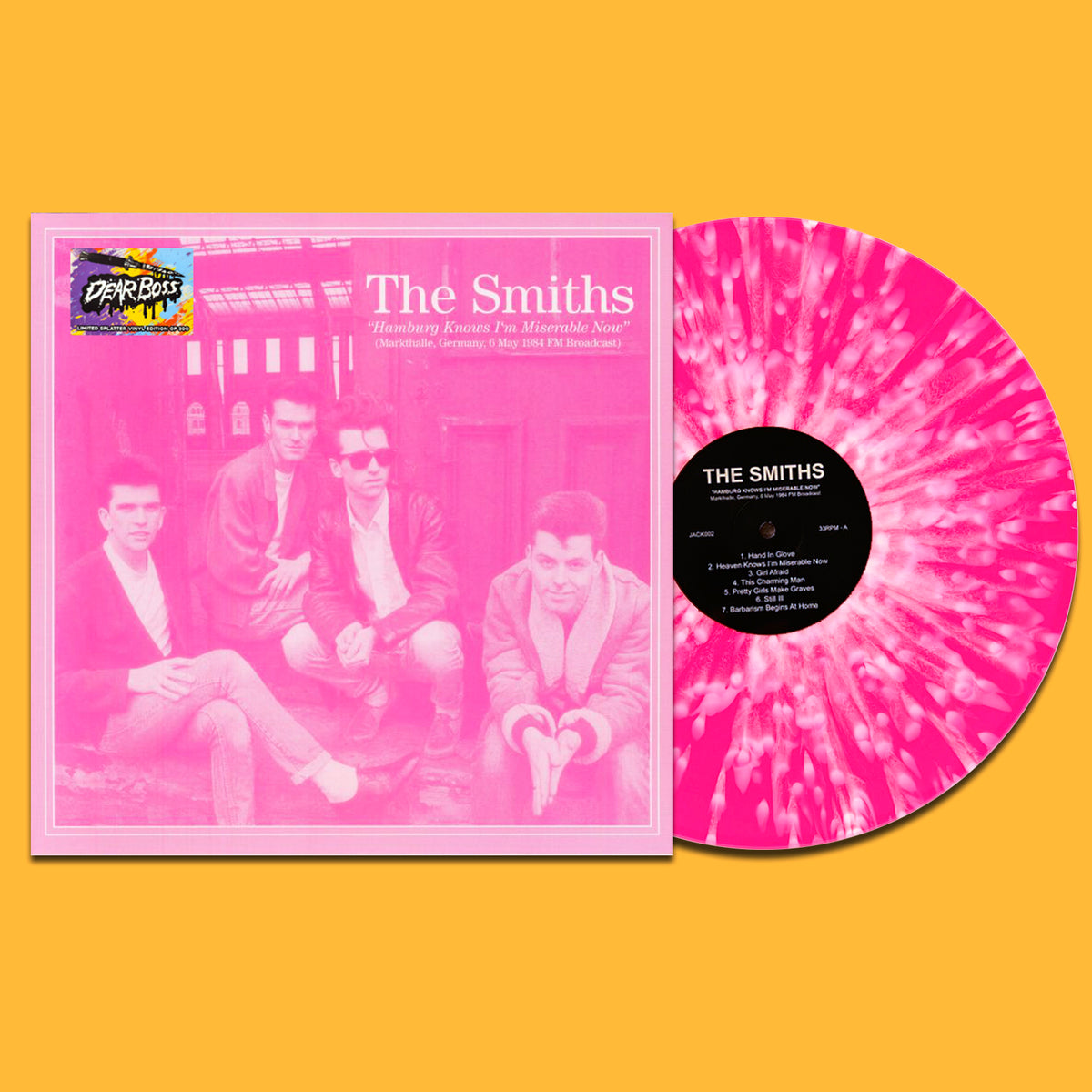 THE SMITHS LP Hamburg Knows I'm Miserable Now (Pink Splatter Coloured)