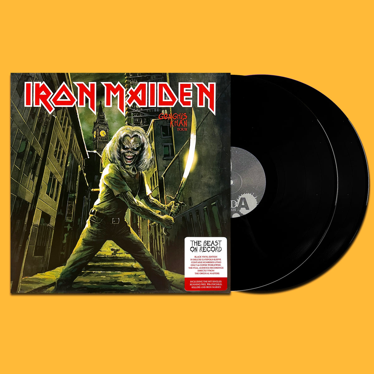 IRON MAIDEN 2xLP Genghis Khan Tour (with 66 Numbered Copies Lithography)
