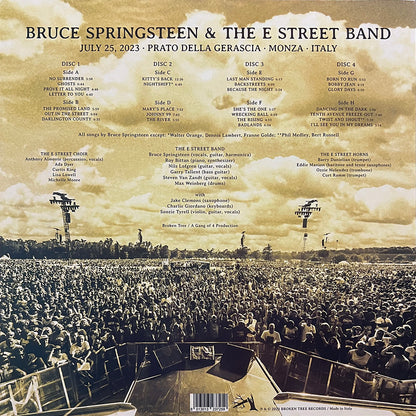 BRUCE SPRINGSTEEN 4xLP July 25, 2023 - Prato della Gerascia - Monza - Italy