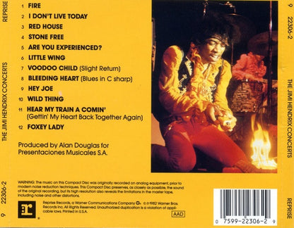 JIMI HENDRIX CD Concerts (Remastered)