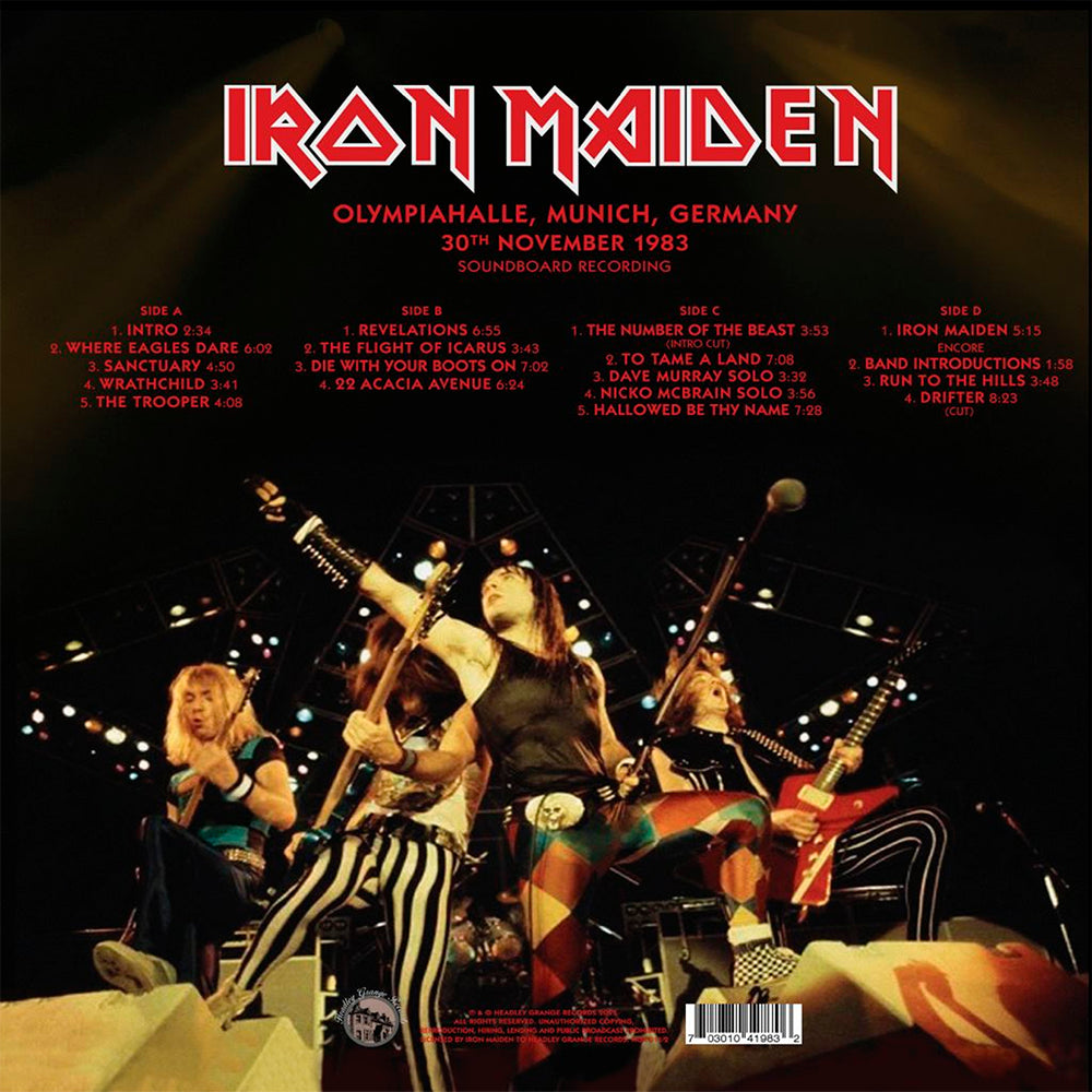 IRON MAIDEN 2xLP Scream For Me Munich (Red Coloured Vinyls) 250 Copies