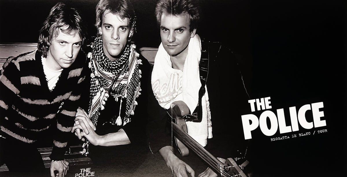 THE POLICE LP Reggatta De Blanc Tour (Yellow Coloured Vinyl) with Poster and OBI
