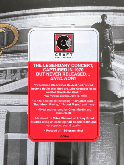 CREEDENCE CLEARWATER REVIVAL LP At The Royal Albert Hall (April 14, 1970)