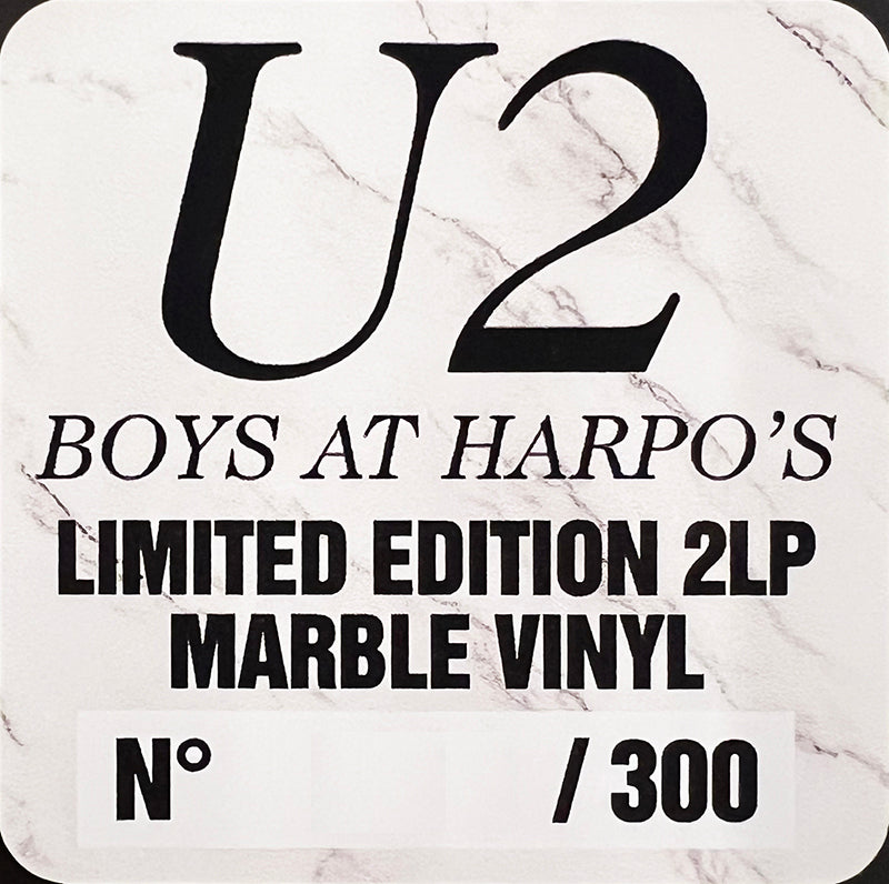 U2 2xLP Boys At Harpo’s (Marbled Coloured Vinyls) PROMO EDITION