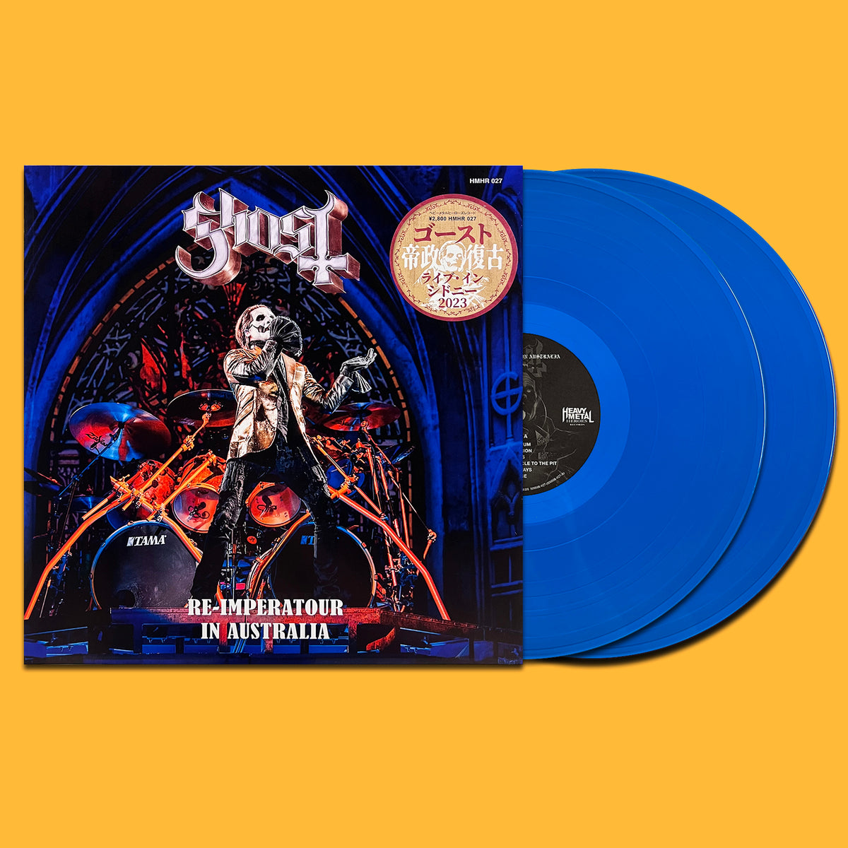 GHOST 2xLP Re-imperatour in Australia (Blue Translucid Coloured Vinyls) + Poster