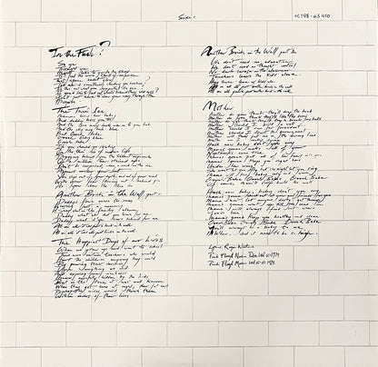 PINK FLOYD 2xLP The Wall (180 Gram Heavyweight Vinyls) Gatefold Cover