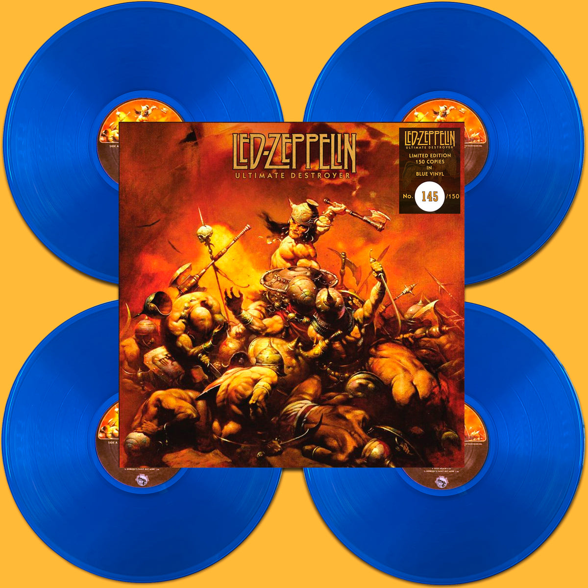 LED ZEPPELIN 4xLP BOX SET Ultimate Destroyer (Blue Coloured Vinyls)